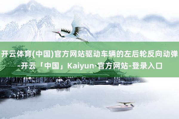 开云体育(中国)官方网站驱动车辆的左后轮反向动弹-开云「中国」Kaiyun·官方网站-登录入口